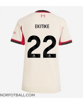 Billige Fotballdrakt Liverpool Hugo Ekitike #22 Replika Bortedrakt Dame 2025-26 Kortermet Billige Fotballdrakt Liverpool Hugo Ekitike #22 Replika Bortedrakt Dame 2025-26 Kortermet